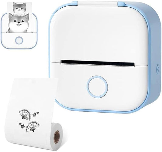 Mini Sticker Printer Phomemo T02 Thermal Portable Inkless Pocket Phone Printer Compatible with Android iOS Instantly Print Fun