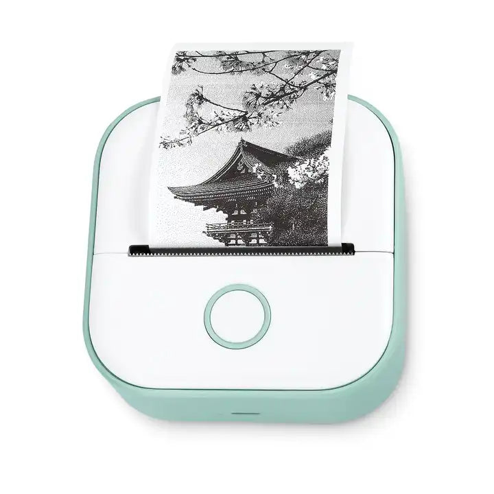 Mini Sticker Printer Phomemo T02 Thermal Portable Inkless Pocket Phone Printer Compatible with Android iOS Instantly Print Fun