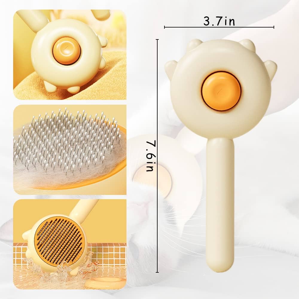 Pet Grooming Needle Brush Magic Massage Comb Hair Remover Pets General Supplies with Pet Nail Clippers For Cat Dog Cleaning Care