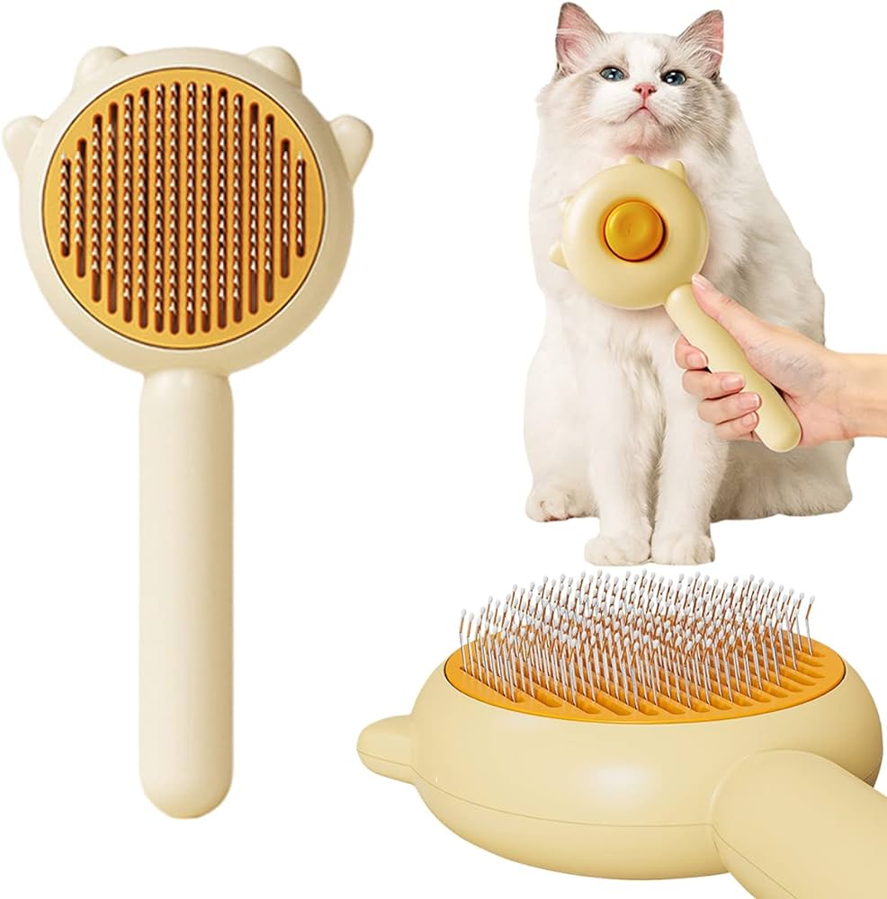 Pet Grooming Needle Brush Magic Massage Comb Hair Remover Pets General Supplies with Pet Nail Clippers For Cat Dog Cleaning Care