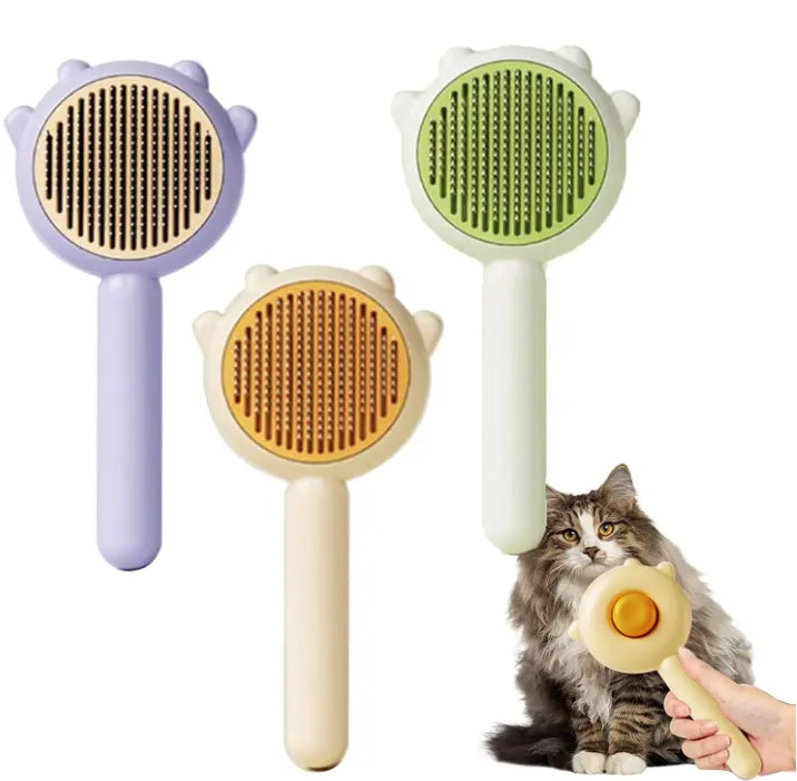 Pet Grooming Needle Brush Magic Massage Comb Hair Remover Pets General Supplies with Pet Nail Clippers For Cat Dog Cleaning Care